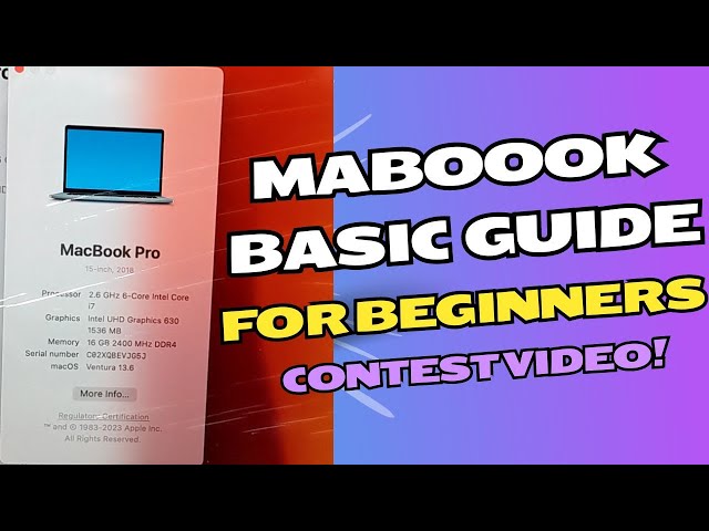 Macbook User Basic Guide Tutorial For Beginners