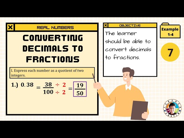 Converting Decimals to Fractions [Example 1-4]