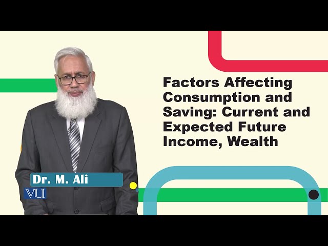 Factors Affecting Consumption & Saving: Future Income | Macroeconomic Analysis | ECO616_Topic037