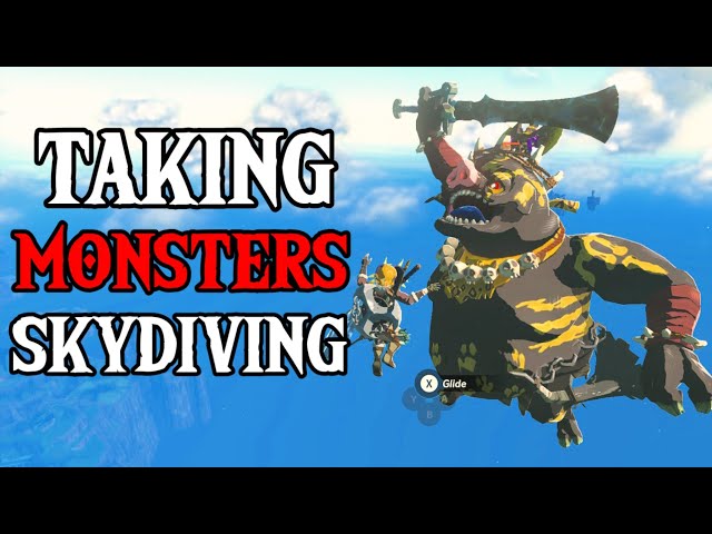 Teaching Monsters to SKYDIVE! | Zelda: Tears of the Kingdom