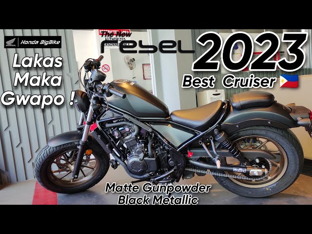2023 New  Honda  Rebel 500 Matte Gunpowder Black Metallic Specs & Features, SRP: 399k , installment