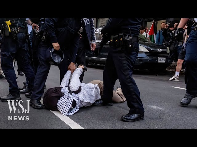 Police Arrest Pro-Palestinian Protesters Outside Met Gala | WSJ News
