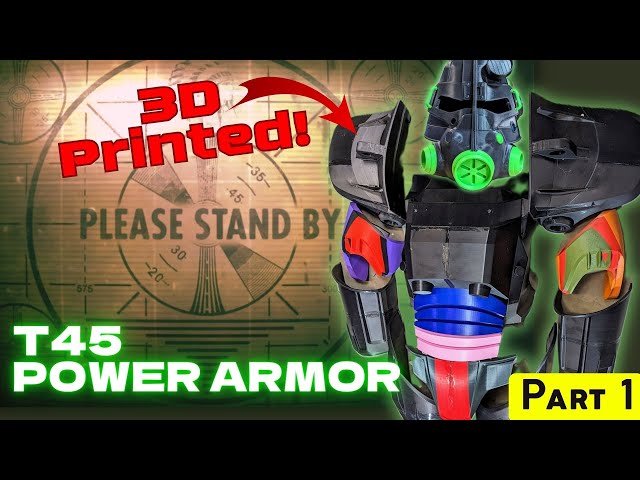 Building My Own POWER ARMOR - 3D Printing the Suit