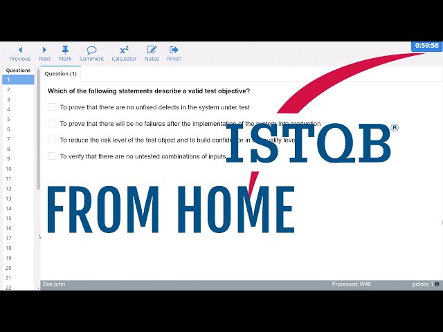 How the ISTQB online exam from home looks like? Where to register for the ISTQB certification?