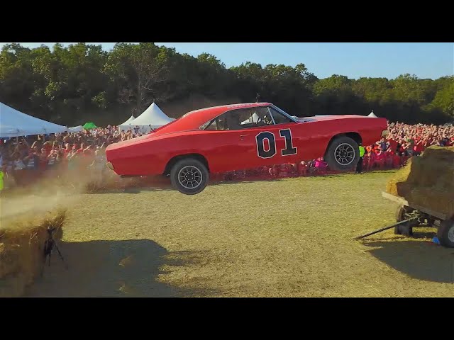 Cop Car Ford Crown Vic Transformed Into a General Lee Dodge Charger