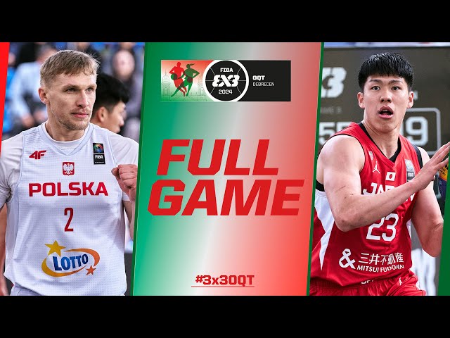 Poland 🇵🇱 vs Japan 🇯🇵 | Men Full Game | FIBA #3x3OQT 2024 | 3x3 Basketball