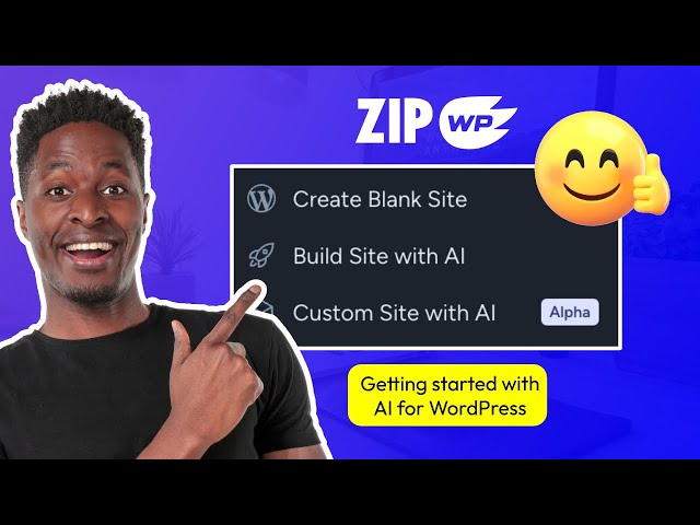 ZipWP: Get started with the AI builder for WordPress (1/10)