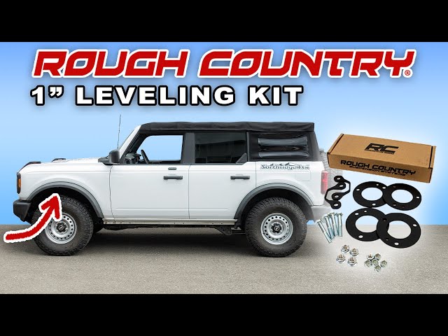 2021+ Ford Bronco 1 inch Leveling Kit - Rough Country