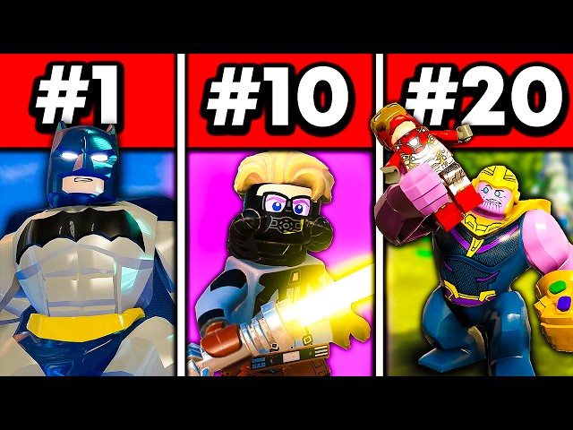 Top 20 BEST DLC Characters in LEGO Games!