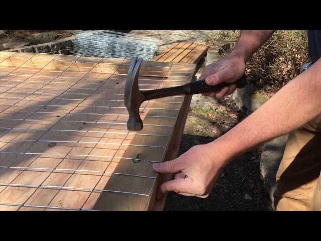 How to build Dog fence / Garden fence DIY