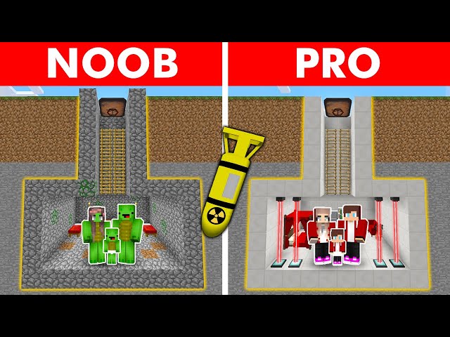 NOOB vs PRO: The Ultimate Doomsday Bunker in Minecraft