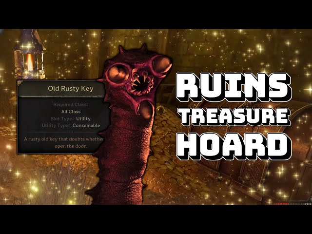 How To Farm the Old Rusty Key | Looting the Ruins Treasure Hoard in Dark and Darker