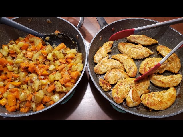 Easy Chicken with Root Vegetables Skillet Meal