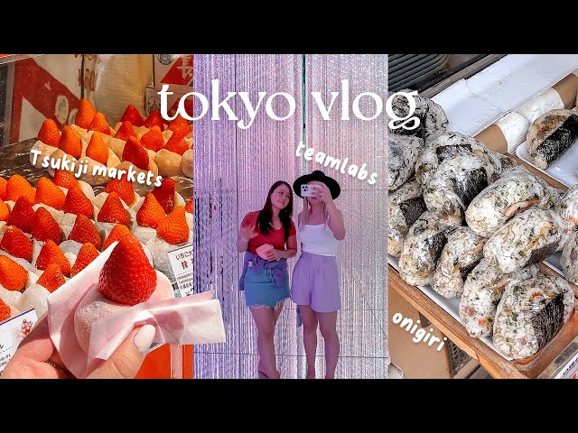 Tokyo Vlog: FIRST 24 HOURS! 🇯🇵 Teamlabs, Tsukiji markets & Lawson food haul 🍙