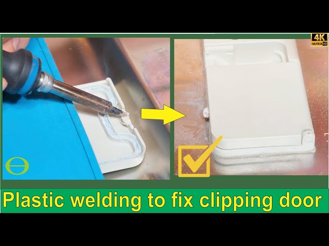 How to fix broken plastic using plastic welding - Dishwasher example
