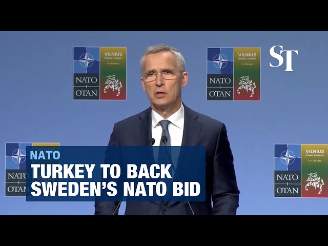 Turkey to back Sweden's Nato bid: Stoltenberg