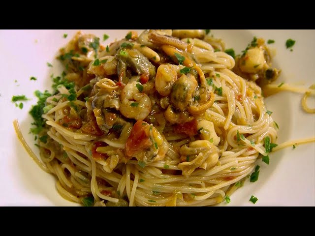 Delicious Venetian Seafood Spaghetti | Rick Stein: From Venice To Istanbul | BBC Studios