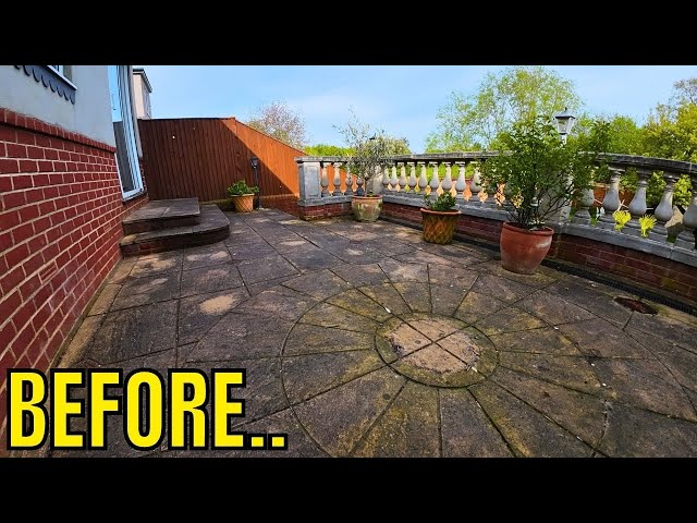 They Were STUNNED! We Cleaned This EPIC But FILTHY Patio For £.. ZERO!