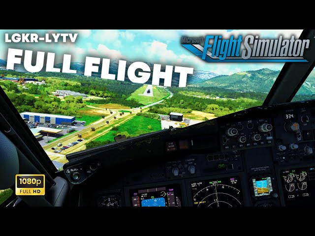 Most CHALLENGING Airport in EUROPE? | TUI fly PMDG 737 | CORFU - TIVAT | Microsoft Flight Simulator