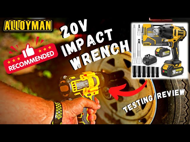Alloyman 1/2 inch Impact Wrench Cordless Amazon - Testing/Review