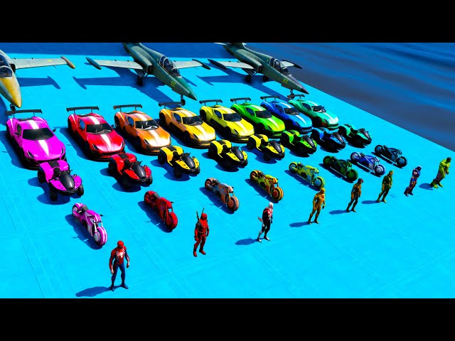 Stunt challenge GTA V mods Super Cars Plans Bike-Tron and Blazer Aqua