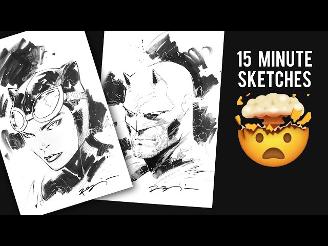 Sketching Superheroes FAST with DC/Marvel Comic Artist