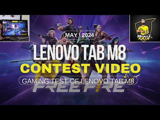 Lenovo Tab M8 Gaming Test CAR Racing Game & Free Fire