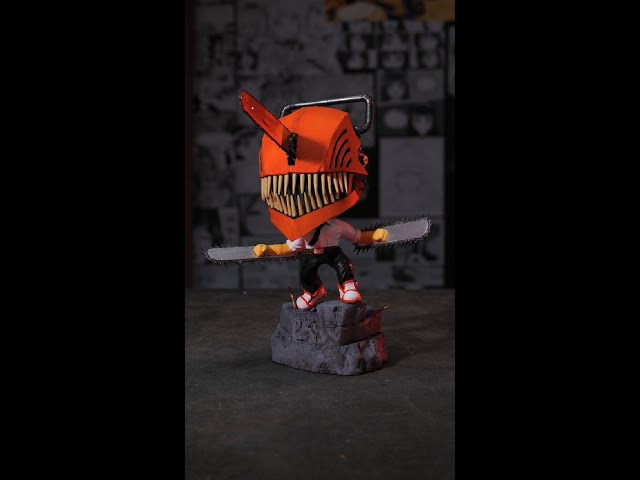 Chainsaw Man Comes to Real - Epic Figure Making! 🛠️⛓ #Shorts