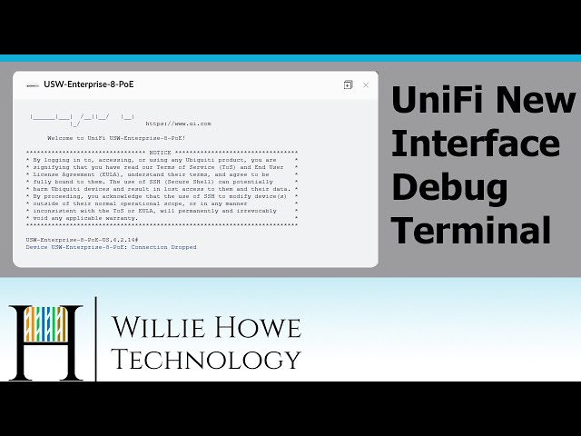 Ubiquiti UniFi New User Interface - Debug Terminal - Where it's at now.