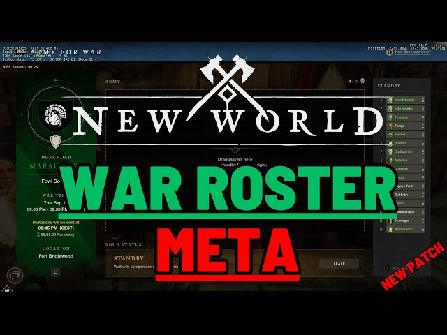 New World War Roster Guide - Meta Analysis - The Art of War Episode 21