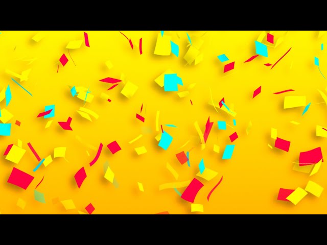 New Year Confetti Background video | Footage | Screensaver