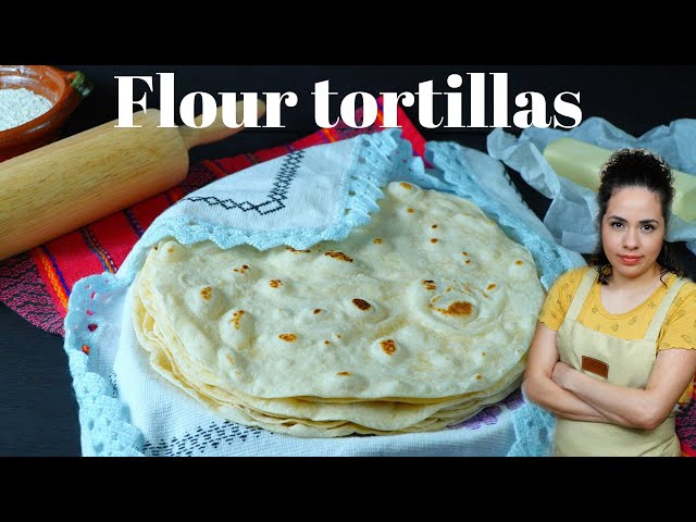 How to make flour tortillas with BUTTER | FLOUR TORTILLAS homemade | Softest tortillas