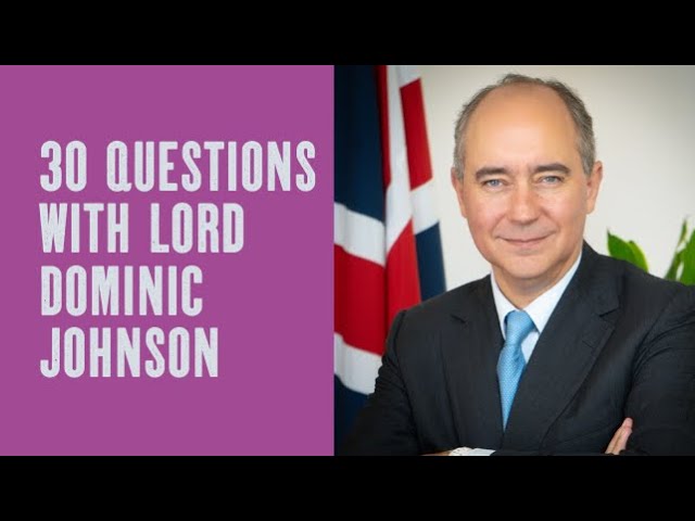 30 Questions with Lord Johnson at Old Admiralty Building