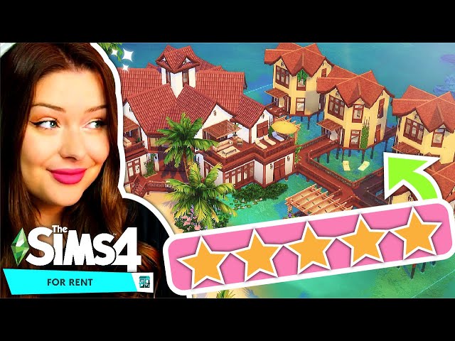 Building a 5-STAR Luxury Resort in The Sims 4 For Rent