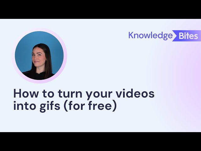 How to convert a video to a gif (for free)