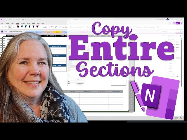 Copying Sections in OneNote - April Plan With Me