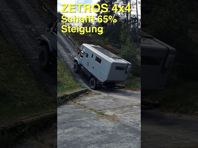 Mercedes Zetros 4x4 EXMO, EWR Kabine, Steigung 65% im Testgelände Horstwalde #zetros #exmo #vanlife