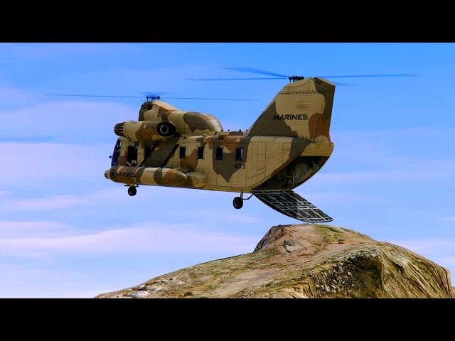 GTA 5 - Military ARMY Patrol #14 - Wheels Up (AC-130, Special Ops, Chinhook Mountain Landing)