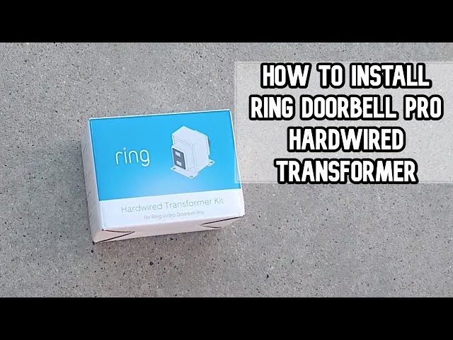 How to install Transformer kit for Ring Video Doorbell PRO video #ring #ringtransformer #pro