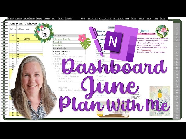 2024 June Plan With Me Dashboard Page