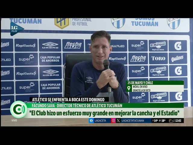 Facundo Sava, DT de Atlético Tucumán: "El objetivo del club es mejorar lo que venimos haciendo"