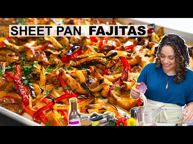 Easy Dinner Ideas: Sheet Pan CHICKEN FAJITAS