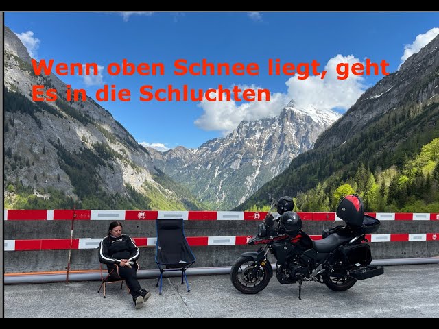 Motorradtour Schweiz Rheintal- und Taminaschlucht. Herrliche Aussichten