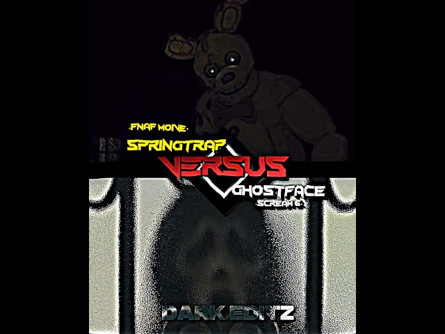 SpringTrap vs Ghostface #edit #alightmotion #fnafmovie #scream6