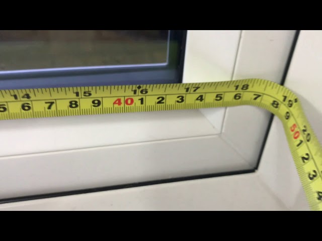 How to measure for a glass unit in a uPVC window