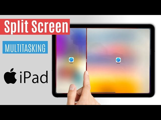 How to split screen on iPad? Multitasking on iPad with side by side windows (ipados 15 and earlier)