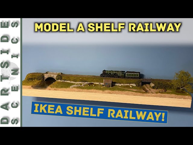 IKEA shelf railway model