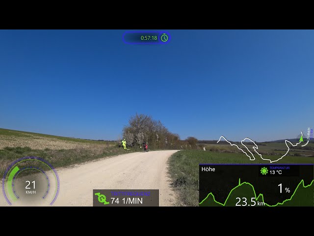 60 Minute Virtual Cycling Workout Germany Spring Classics small Roads Garmin Ultra HD Video