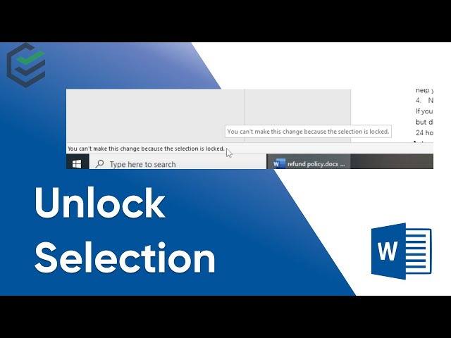 [3 Ways] Word Selection is Locked? How to Unlock Selection in Microsoft Word✔ 2024
