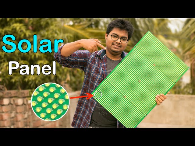 How I Made a Solar Panel Using LED